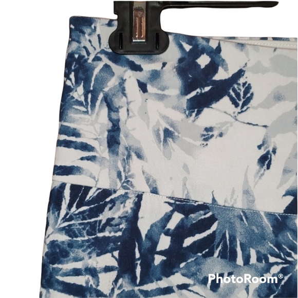 UP Techno Blue White Basic Slim Leg Blue Ankle Pant - Picture 4 of 9